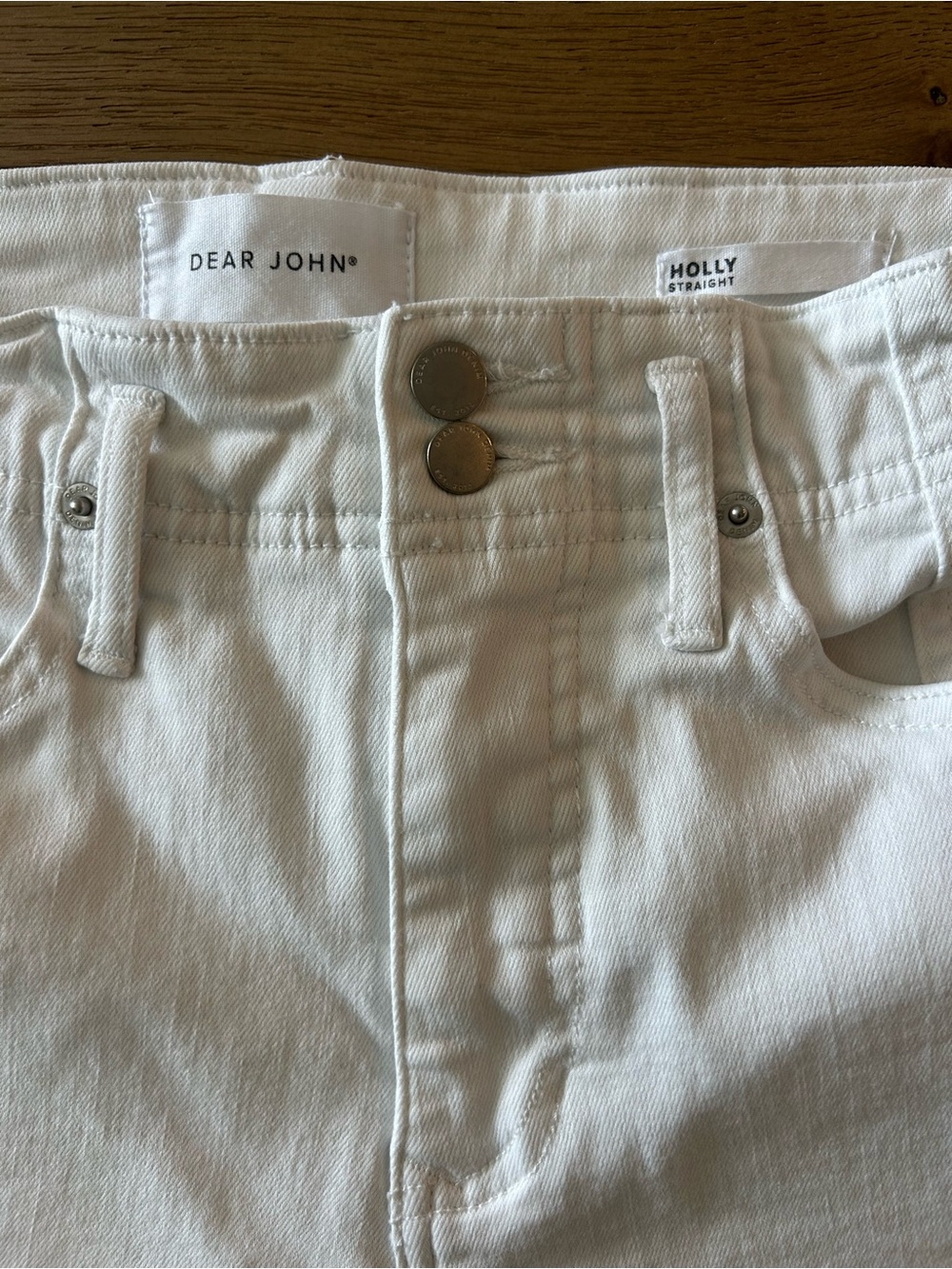 Dear John Holly White Straight Leg Denim - Picture 10 of 12
